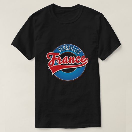 ヴェルサイユ フランス ロゴ 招待状 ポストカード Tシャツ (デザイン正面)