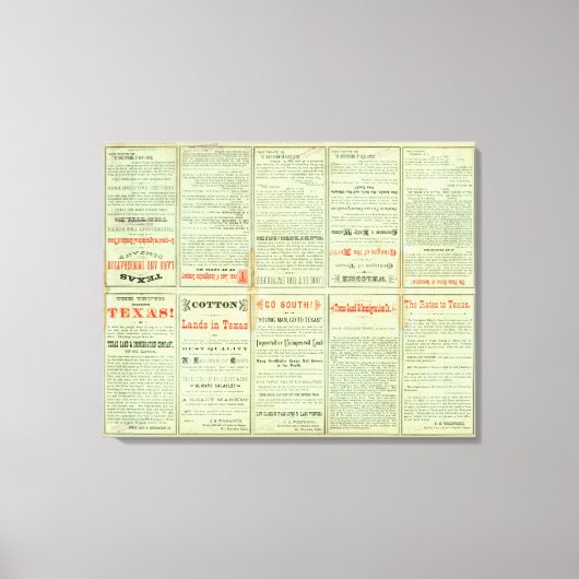 ヴェルソ州テキサス州 キャンバスプリント (正面)