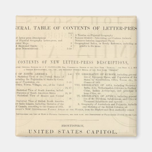 ヴェルソ・ジョンソンの新図解入りの、写真付きの家族アトラス マグネット (正面)