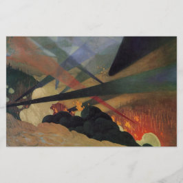 ヴェルダンの戦い (第一次世界大戦の戦闘シーン) (Vallotton 作) 便箋