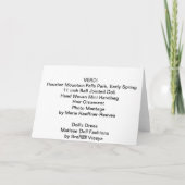 ヴェルディ、ヒューストンマウンテン秋パーク、初期春 カード (裏面)