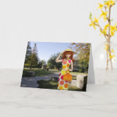 ヴェルディ、9月サムヒューストン公園 カード (黄色い花)