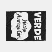 ヴェルデタコソースのコスチューム女性男性子供ハロウィーン フリースブランケット (正面(横))