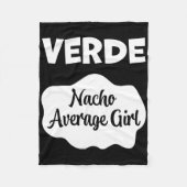 ヴェルデタコソースのコスチューム女性男性子供ハロウィーン フリースブランケット (正面)