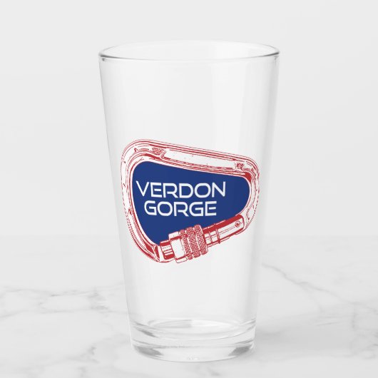 ヴェルドンゴルジュフランスロック登山カラビナー タンブラーグラス (正面)