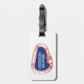 ヴェルドンゴルジュフランスロック登山カラビナー ラゲッジタグ (裏面縦)