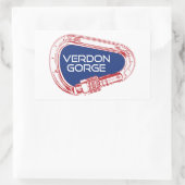 ヴェルドンゴルジュフランスロック登山カラビナー 長方形シール (バッグ)