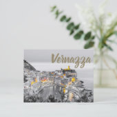 ヴェルナッツァチンクテッレリグーリアイタリアファインアートギフト シーズンポストカード (スタンド正面)