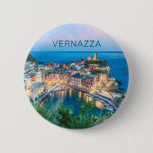 ヴェルナッツァチンケテルレラスペツィアイタリアパノラマ 缶バッジ (正面)