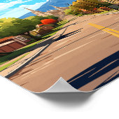 ヴェルナルユタUSAヴィンテージ旅行イラストレーション ポスター (角)