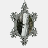 ヴェルナル滝IIIアットヨセミテ国立公園 スノーフレークピューターオーナメント (左)