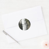 ヴェルナル滝IIIアットヨセミテ国立公園 ラウンドシール (封筒)