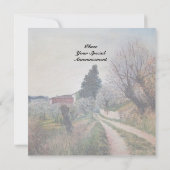 ヴェルナレーゼの最も早い春 / トスカーナの風景 招待状 (裏面)