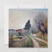 ヴェルナレーゼの最も早い春 / トスカーナの風景 招待状 (正面)