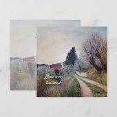 ヴェルナレーゼ地方の最も早い春 / トスカーナの風景 招待状 (正面/裏面)