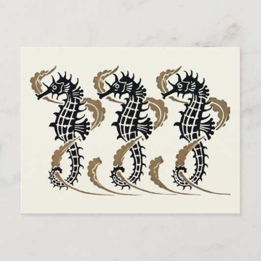 ヴェルヌイユアールヌーボーシーホース葉書 ポストカード (正面)