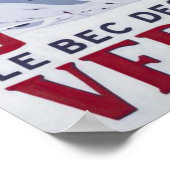 ヴェルビエースイスラヴィンテージトラベル ポスター (角)