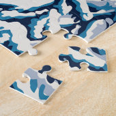 ヴェルビエ・スイス旅行ポスター ジグソーパズル (側面)