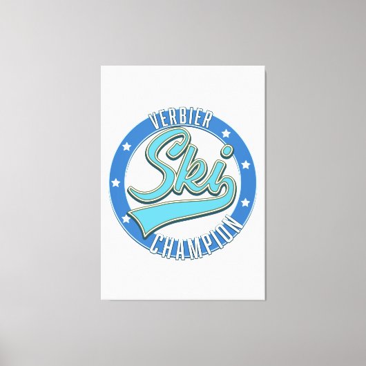 ヴェルビエ・スキーチャンピオン キャンバスプリント (正面)