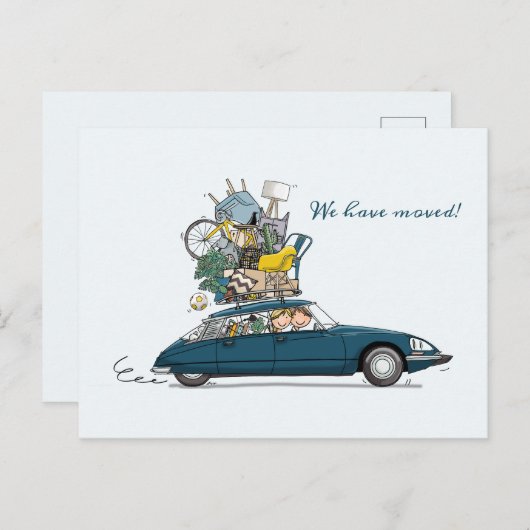 ヴェルフイスカアールシトロエンスヌークブラウウ ポストカード (正面/裏面)