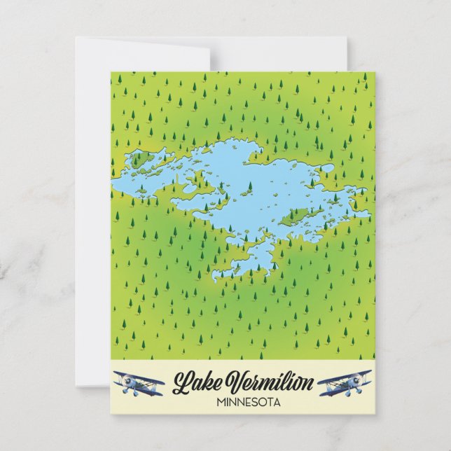 ヴェルミリオン湖の地図 (正面)