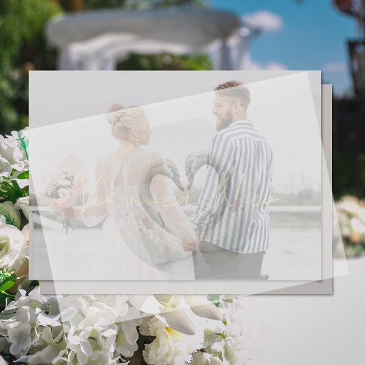 ヴェルムオーバーレイ紙 ベラム紙招待状