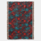 ヴェルメロのカジュアルなリスカドス・デ・コル スローブランケット (正面縦)