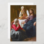 ヴェルメーア - キリストとマルタとマリアの家 招待状 (正面/裏面)