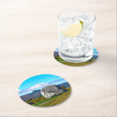ヴェルモント州ウィロウビー湖センティネル・ロック ラウンドペーパーコースター (インサイチュ)