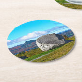 ヴェルモント州ウィロウビー湖センティネル・ロック ラウンドペーパーコースター (アングル)