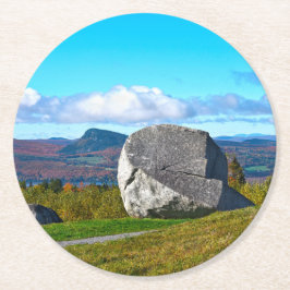 ヴェルモント州ウィロウビー湖センティネル・ロック ラウンドペーパーコースター