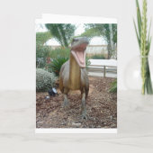 ヴェロキラプター恐竜の挨拶カード カード (裏面)