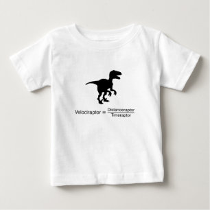 ヴェロキラプトルのおもしろいな科学 ベビーTシャツ