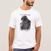 ヴェロキラプトルのティー! 私は野蛮でよいではないです! Tシャツ (正面)