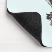 ヴェロキラプトルの恐竜のマウスパッド マウスパッド (コーナー)