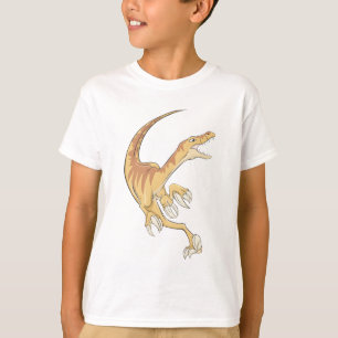 ヴェロキラプトルの恐竜のワイシャツ Tシャツ