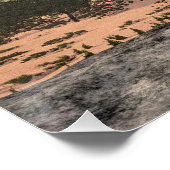 ヴェロキラプトル恐竜 – 3D 描写 ポスター (コーナー)