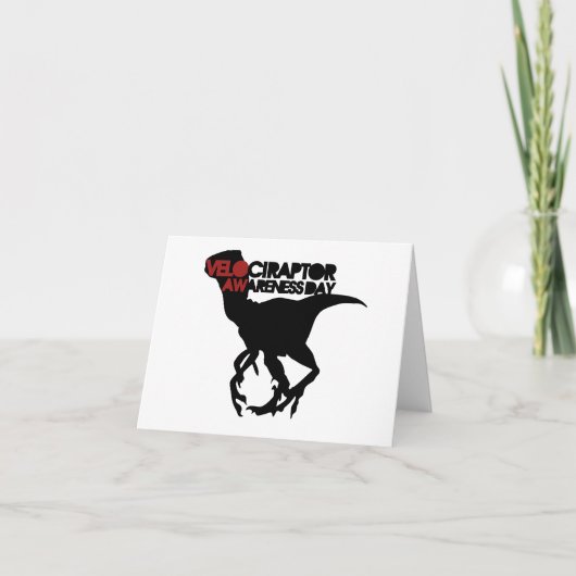 ヴェロキラプトル認識度デイ カード (正面)