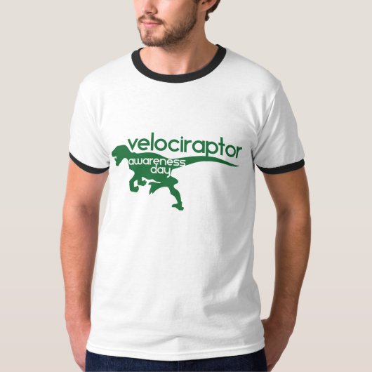 ヴェロキラプトル認識度デイ Tシャツ (正面)