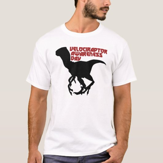 ヴェロキラプトル認識度デイ Tシャツ (正面)