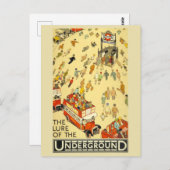 ヴェロクンデアンテルグルン |ロンドンヴィンテージプラカト ポストカード (正面/裏面)