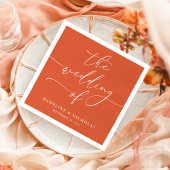 ヴェロナエレガントサンセットモダンラ結婚グの スタンダードカクテルナプキン