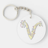 ヴェロニカのモノグラムVの名前および意味キーホルダー キーホルダー (正面)