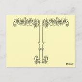 ヴェロニカ猫およびシャンデリアの郵便はがき ポストカード (裏面)