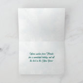 ヴェロビーチフロリダオーシャンフロントからメリークリスマス シーズンカード (内部)