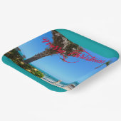 ヴェロビーチフロリダオーシャンフロントからメリークリスマス ペーパープレート (傾斜あり)