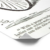 ヴェロピードの女性の漫画， 1869 ポスター (角)