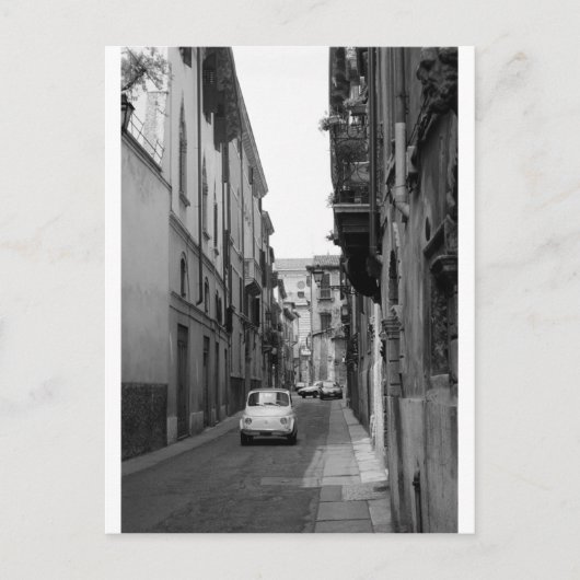 ヴェローナのフィアット・クインケチェント ポストカード (正面)