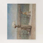 ヴェローナのポンテヌオヴォブリッジのレディとガールズ ジグソーパズル (縦)