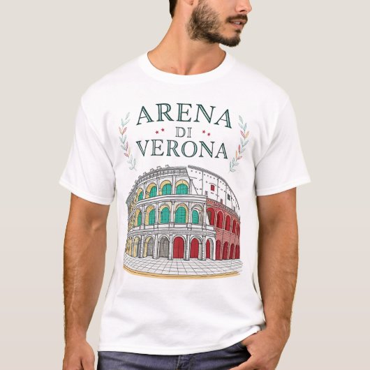 ヴェローナの円形競技場 Tシャツ (正面)